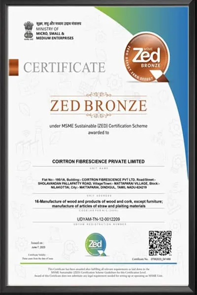 ZED Bronze certificate
