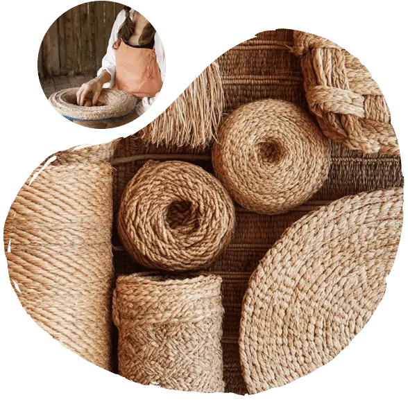 Coir rope, mats and yarn products